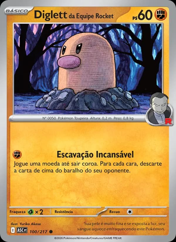 Diglett da Equipe Rocket (100/217)