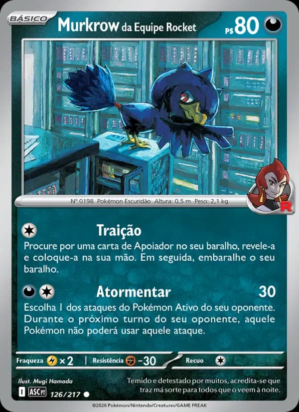 Murkrow da Equipe Rocket (126/217)