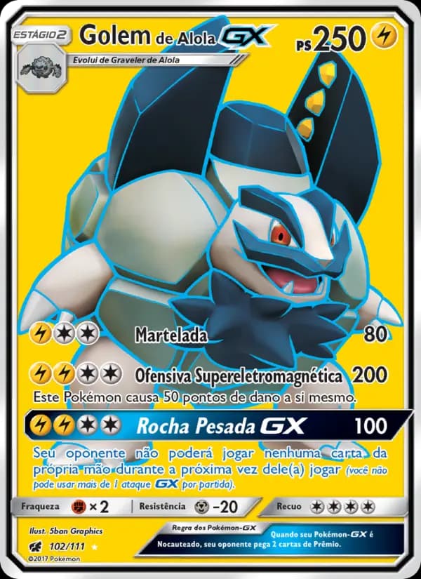 Golem de Alola GX (102/111)