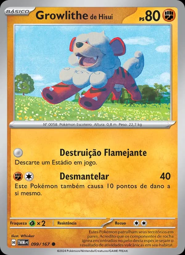 Growlithe de Hisui (99/167)