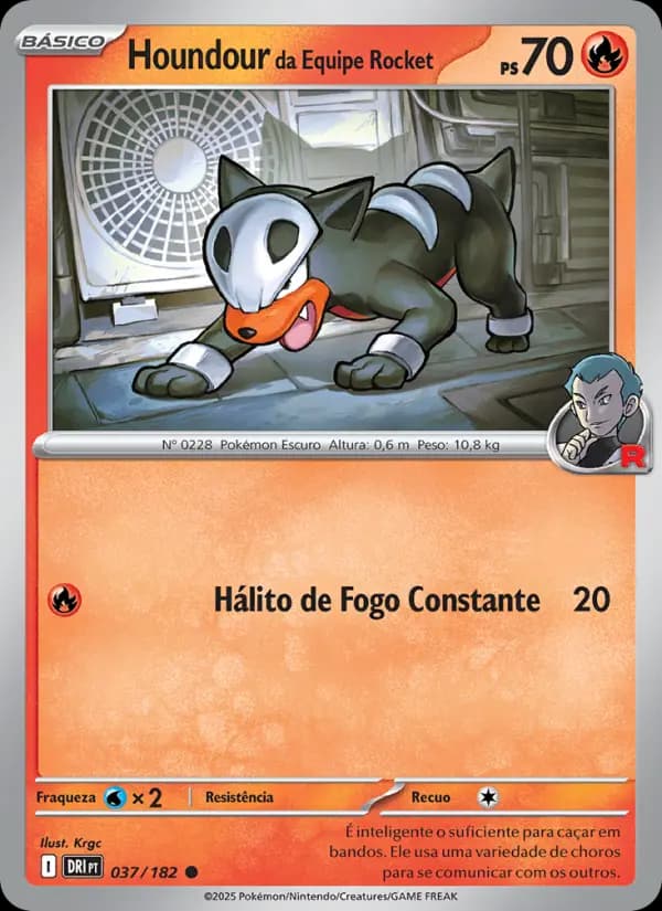 Houndour da Equipe Rocket (37/182)