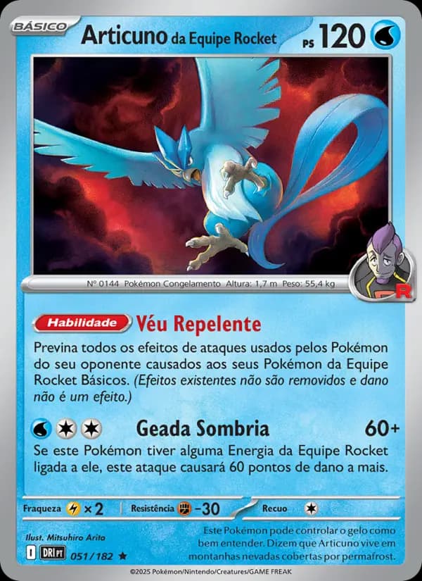 Articuno da Equipe Rocket (51/182)