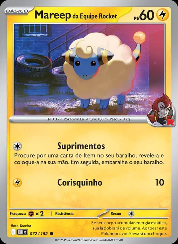 Mareep da Equipe Rocket (72/182)