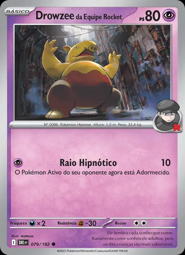 Drowzee da Equipe Rocket (79/182)