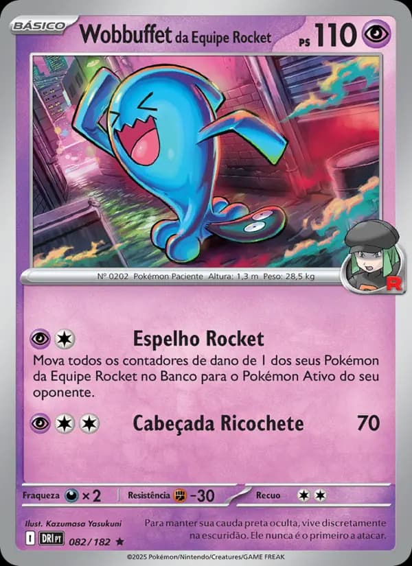 Wobbuffet da Equipe Rocket (82/182)