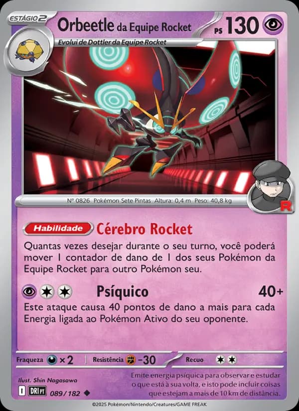 Orbeetle da Equipe Rocket (89/182)