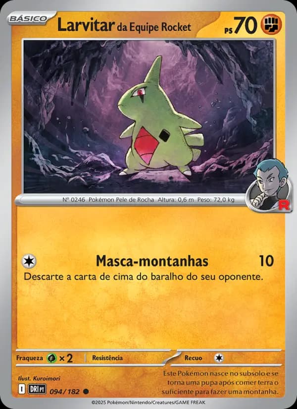 Larvitar da Equipe Rocket (94/182)