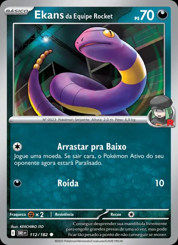 Ekans da Equipe Rocket (112/182)