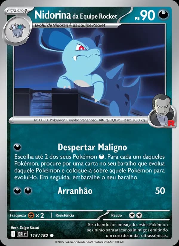 Nidorina da Equipe Rocket (115/182)