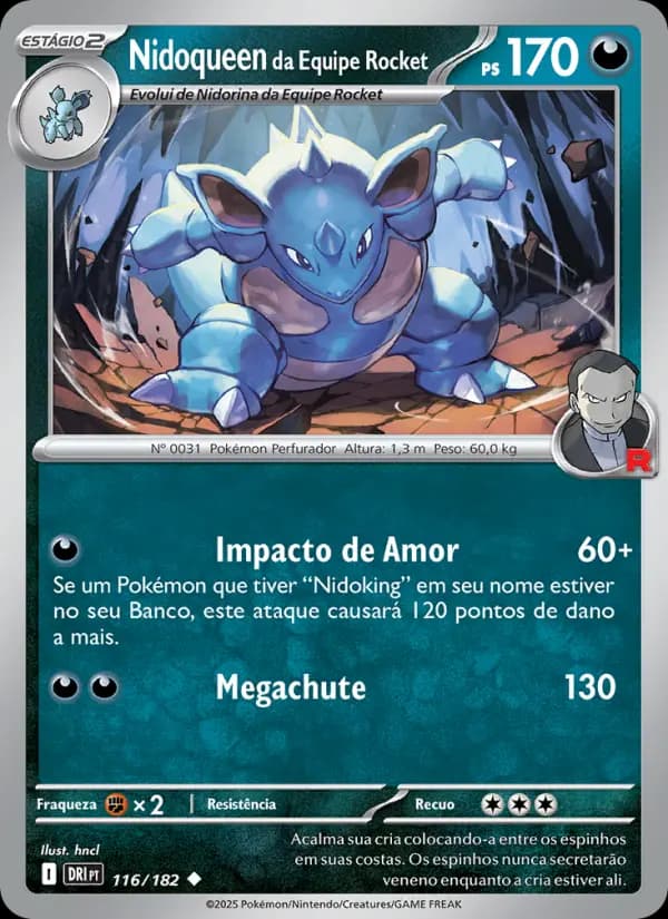 Nidoqueen da Equipe Rocket (116/182)