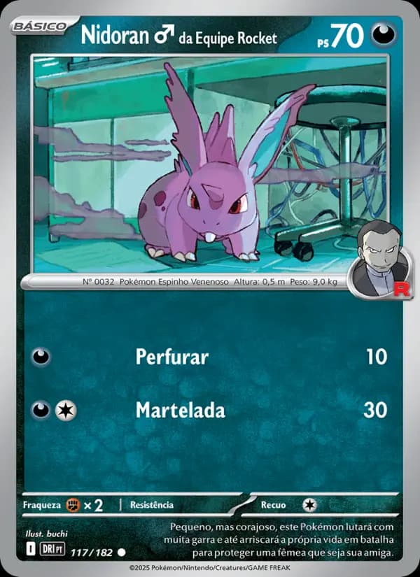 Nidoran♂ da Equipe Rocket (117/182)