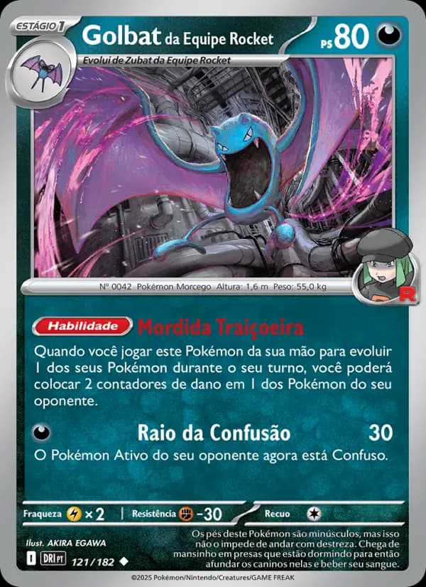 Golbat da Equipe Rocket (121/182)