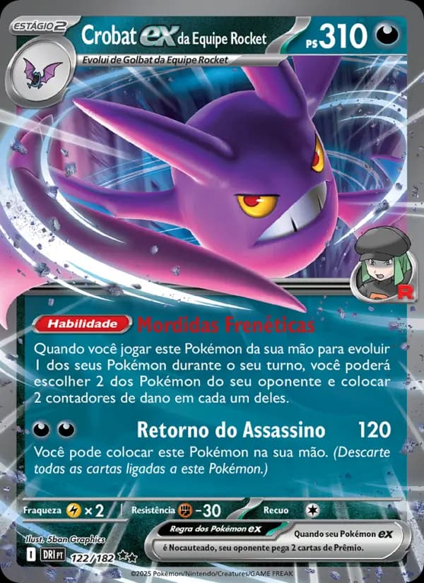 Crobat ex da Equipe Rocket (122/182)