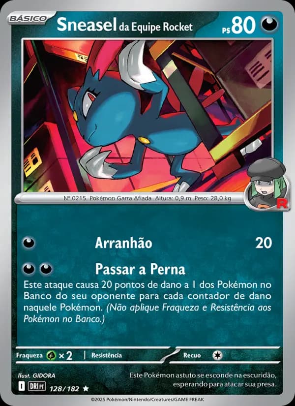 Sneasel da Equipe Rocket (128/182)