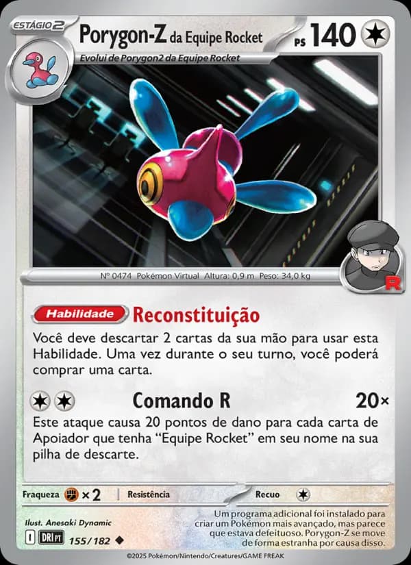 Porygon-Z da Equipe Rocket (155/182)