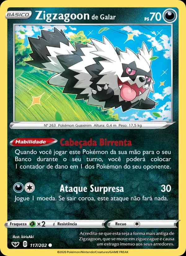 Zigzagoon de Galar (117/202)