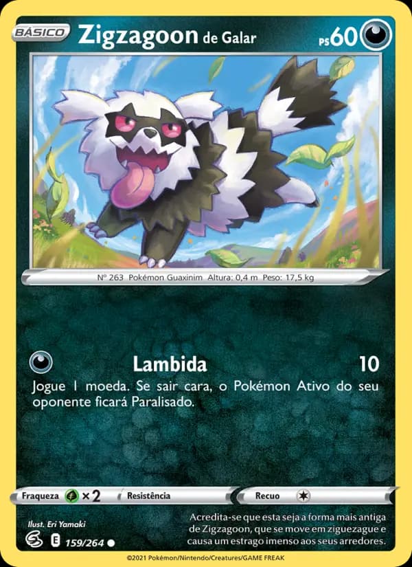 Zigzagoon de Galar (159/264)