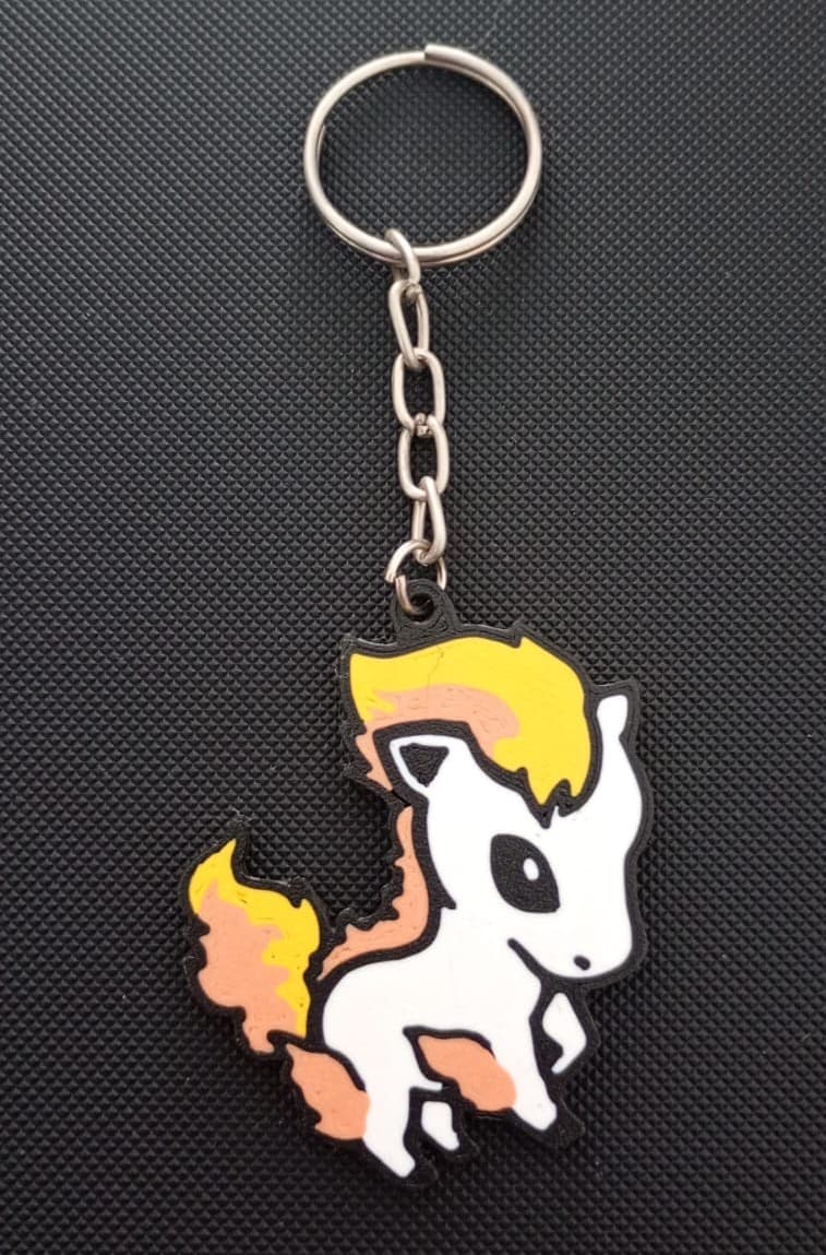 Chaveiro Ponyta - Impressão 3D