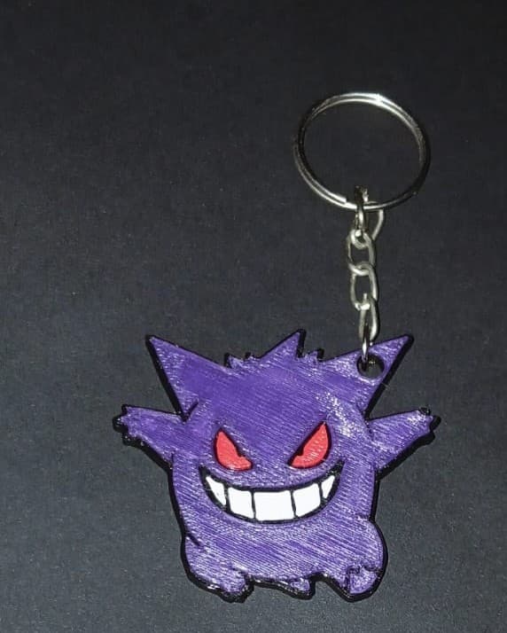 Chaveiro Gengar - Impressão 3D